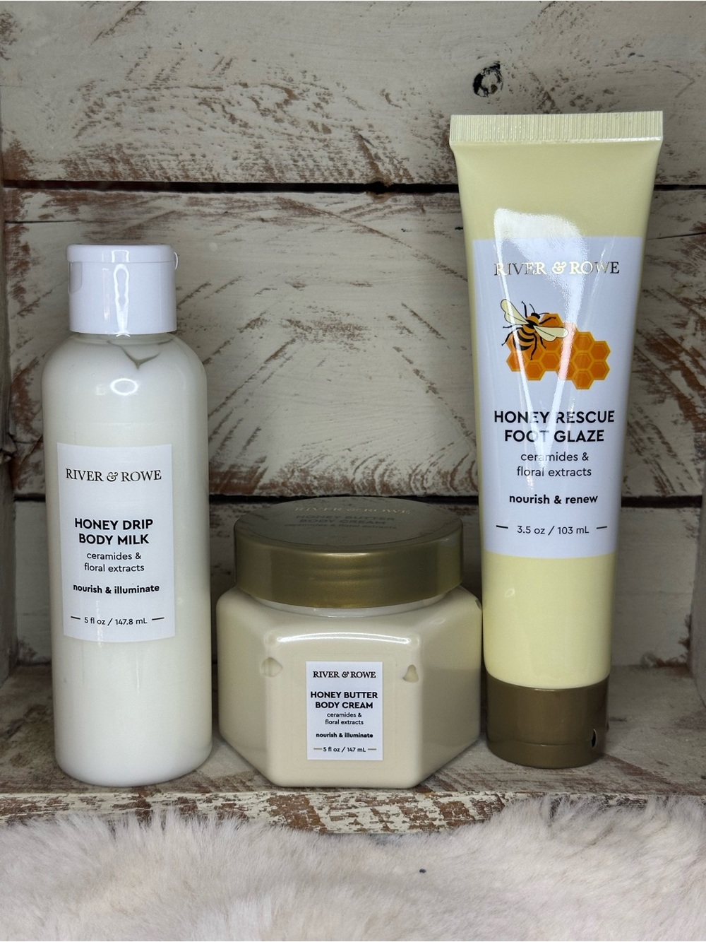NEW River & Rowe Honey Body Care Set - 3 Piece Bundle 🍯